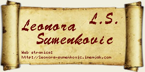 Leonora Šumenković vizit kartica